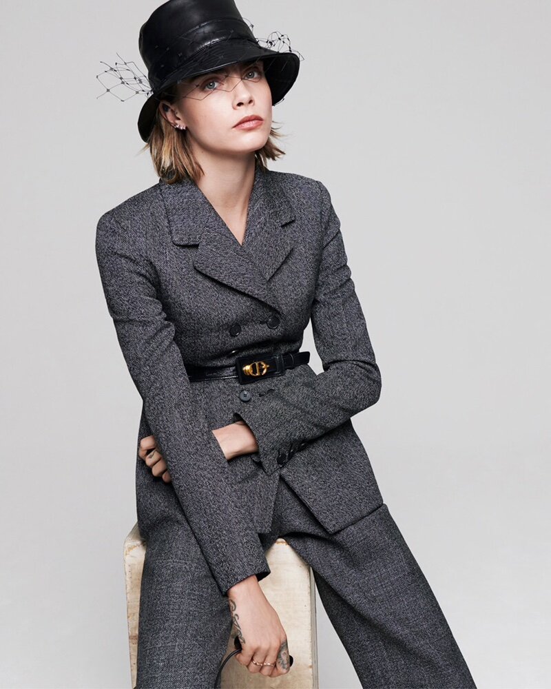 Cara Delevingne for Dior, makeup by Saraï Fiszel