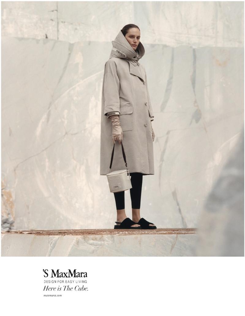 Max Farago for Max Mara, makeup by Saraï Fiszel