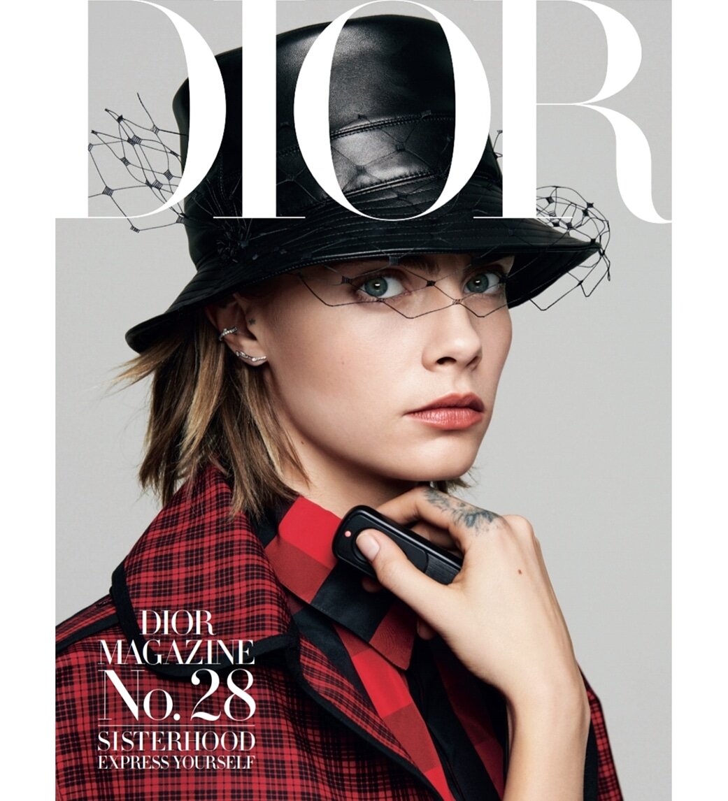 Cara Delevingne for Dior, makeup by Saraï Fiszel